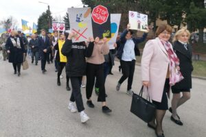 08.04.2022. Kazimierza Wielka. Oddanie hołdu ofiarom zbrodni katyńskiej / Marta Gajda-Kruk / Radio Kielce