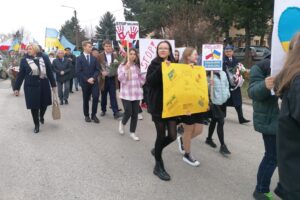 08.04.2022. Kazimierza Wielka. Oddanie hołdu ofiarom zbrodni katyńskiej / Marta Gajda-Kruk / Radio Kielce