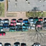 07.04.2022 Kielce. Wraki samochodów przy ulicy Magazynowej / Jarosław Kubalski / Radio Kielce