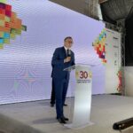 06.04.2022. Sandomierz. 30. Spotkania Sadownicze. Na zdjęciu: Marcin Piwnik - starosta sandomierski / Grażyna Szlęzak-Wójcik / Radio Kielce