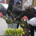 10.04.2022. Kielce. Plac Targowy przy ulicy Seminaryjskiej - Niedziela Palmowa / Jarosław Kubalski / Radio Kielce