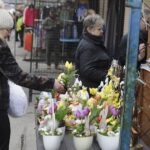 10.04.2022. Kielce. Plac Targowy przy ulicy Seminaryjskiej - Niedziela Palmowa / Jarosław Kubalski / Radio Kielce