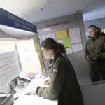 02.04.2022. Kielce. Żołnierze z 10. Świętokrzyskiej Brygady Obrony Terytorialnej oddają krew / Wiktor Taszłow / Radio Kielce