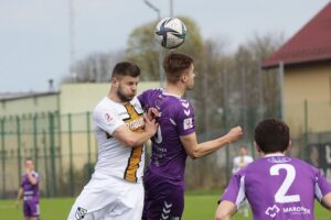 27.04.2022. Łagów. III liga piłki nożnej: ŁKS Probudex Łagów - Podlasie Biała Podlaska / Wiktor Taszłow / Radio Kielce