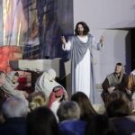 02.04.2022. Bilcza. Kościół pw. św. Kazimierza. Misterium Męki Pańskiej / Wiktor Taszłow / Radio Kielce