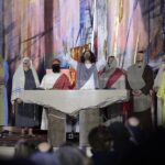 02.04.2022. Bilcza. Kościół pw. św. Kazimierza. Misterium Męki Pańskiej / Wiktor Taszłow / Radio Kielce