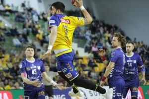 03.04.2022. Kielce. Mecz 21. kolejki PGNiG Superligi Łomża Vive Kielce - Torus Wybrzeże Gdańsk / Wiktor Taszłow / Radio Kielce