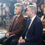 03.04.2022. Daleszyce. XVIII Festiwal Wielkopostny. Na zdjęciu (od lewej): Krzysztof Słoń - senator PiS i Dariusz Meresiński - burmistrz Daleszyc / Wiktor Taszłow / Radio Kielce