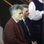 03.04.2022. Daleszyce. XVIII Festiwal Wielkopostny. Na zdjęciu (od lewej): Krzysztof Słoń - senator PiS i Dariusz Meresiński - burmistrz Daleszyc / Wiktor Taszłow / Radio Kielce