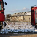 03.04.2022. Szczecno. Pożar warsztatu samochodowego / Wiktor Taszłow / Radio Kielce