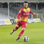 05.04.2022. Kielce. Mecz 25. kolejki Fortuna 1 Ligi, Korona Kielce - Podbeskidzie Bielsko-Biała / Wiktor Taszłow / Radio Kielce