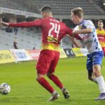 05.04.2022. Kielce. Mecz 25. kolejki Fortuna 1 Ligi, Korona Kielce - Podbeskidzie Bielsko-Biała / Wiktor Taszłow / Radio Kielce