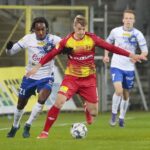 05.04.2022. Kielce. Mecz 25. kolejki Fortuna 1 Ligi, Korona Kielce - Podbeskidzie Bielsko-Biała / Wiktor Taszłow / Radio Kielce