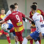 05.04.2022. Kielce. Mecz 25. kolejki Fortuna 1 Ligi, Korona Kielce - Podbeskidzie Bielsko-Biała / Wiktor Taszłow / Radio Kielce