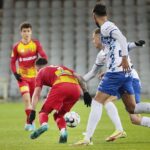 05.04.2022. Kielce. Mecz 25. kolejki Fortuna 1 Ligi, Korona Kielce - Podbeskidzie Bielsko-Biała / Wiktor Taszłow / Radio Kielce