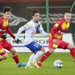 05.04.2022. Kielce. Mecz 25. kolejki Fortuna 1 Ligi, Korona Kielce - Podbeskidzie Bielsko-Biała / Wiktor Taszłow / Radio Kielce