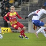 05.04.2022. Kielce. Mecz 25. kolejki Fortuna 1 Ligi, Korona Kielce - Podbeskidzie Bielsko-Biała / Wiktor Taszłow / Radio Kielce