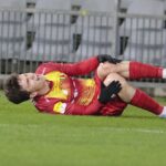 05.04.2022. Kielce. Mecz 25. kolejki Fortuna 1 Ligi, Korona Kielce - Podbeskidzie Bielsko-Biała / Wiktor Taszłow / Radio Kielce