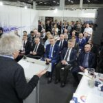 06.04.2022. Kielce. Targi Kielce. Podpisanie umowy dotyczącej powstania Klastra Metrologicznego / Wiktor Taszłow / Radio Kielce