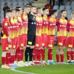 05.04.2022. Kielce. Mecz 25. kolejki Fortuna 1 Ligi, Korona Kielce - Podbeskidzie Bielsko-Biała / Wiktor Taszłow / Radio Kielce
