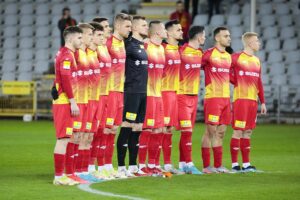 05.04.2022. Kielce. Mecz 25. kolejki Fortuna 1 Ligi, Korona Kielce - Podbeskidzie Bielsko-Biała / Wiktor Taszłow / Radio Kielce