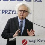 06.04.2022. Kielce. Targi Kielce. Podpisanie umowy dotyczącej powstania Klastra Metrologicznego. Na zdjęciu: Andrzej Mochoń - prezes Targów Kielce / Wiktor Taszłow / Radio Kielce