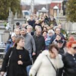 07.04.2022. Kielce. Pogrzeb Stanisława Nyczaja - prezesa kieleckiego oddziału Związku Literatów Polskich / Wiktor Taszłow / Radio Kielce