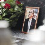 07.04.2022. Kielce. Pogrzeb Stanisława Nyczaja - prezesa kieleckiego oddziału Związku Literatów Polskich / Wiktor Taszłow / Radio Kielce