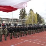 08.04.2022. Kielce. Ślubowanie klas mundurowych w Zespole Szkół Mechanicznych / Wiktor Taszłow / Radio Kielce