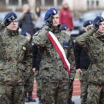 08.04.2022. Kielce. Ślubowanie klas mundurowych w Zespole Szkół Mechanicznych / Wiktor Taszłow / Radio Kielce