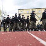 08.04.2022. Kielce. Ślubowanie klas mundurowych w Zespole Szkół Mechanicznych / Wiktor Taszłow / Radio Kielce