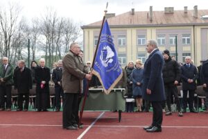 08.04.2022. Kielce. Ślubowanie klas mundurowych w Zespole Szkół Mechanicznych / Wiktor Taszłow / Radio Kielce