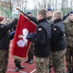 08.04.2022. Kielce. Ślubowanie klas mundurowych w Zespole Szkół Mechanicznych / Wiktor Taszłow / Radio Kielce