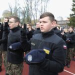 08.04.2022. Kielce. Ślubowanie klas mundurowych w Zespole Szkół Mechanicznych / Wiktor Taszłow / Radio Kielce