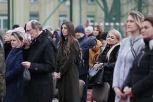 08.04.2022. Kielce. Ślubowanie klas mundurowych w Zespole Szkół Mechanicznych / Wiktor Taszłow / Radio Kielce