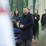 08.04.2022. Kielce. Ślubowanie klas mundurowych w Zespole Szkół Mechanicznych. Na zdjęciu: Marcin Chłodnicki - zastępca prezydenta Kielc / Wiktor Taszłow / Radio Kielce