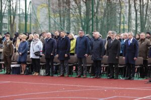 08.04.2022. Kielce. Ślubowanie klas mundurowych w Zespole Szkół Mechanicznych / Wiktor Taszłow / Radio Kielce