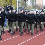 08.04.2022. Kielce. Ślubowanie klas mundurowych w Zespole Szkół Mechanicznych / Wiktor Taszłow / Radio Kielce