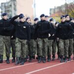 08.04.2022. Kielce. Ślubowanie klas mundurowych w Zespole Szkół Mechanicznych / Wiktor Taszłow / Radio Kielce