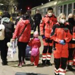 06.04.2022 Kielce. Uchodźcy wojenni. Przyjechał pociąg sanitarny z uchodźcami wojennymi z Ukrainy / Jarosław Kubalski / Radio Kielce