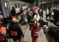 06.04.2022 Kielce. Uchodźcy wojenni. Przyjechał pociąg sanitarny z uchodźcami wojennymi z Ukrainy / Jarosław Kubalski / Radio Kielce