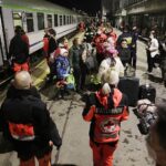 06.04.2022 Kielce. Uchodźcy wojenni. Przyjechał pociąg sanitarny z uchodźcami wojennymi z Ukrainy / Jarosław Kubalski / Radio Kielce