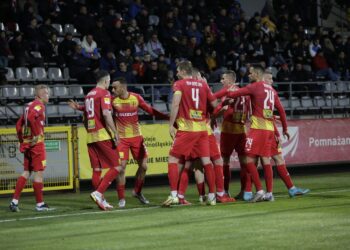 18.03.2022. Legnica. Mecz Miedź Legnica - Korona Kielce / Krzysztof Bujnowicz / Radio Kielce