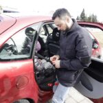 07.04.2022 Kielce. Policja i WORD promują nowe pasy dla dzieci - tzw. Smart KID Belt / Jarosław Kubalski / Radio Kielce