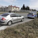 07.04.2022 Kielce. Policja i WORD promują nowe pasy dla dzieci - tzw. Smart KID Belt / Jarosław Kubalski / Radio Kielce