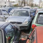 07.04.2022 Kielce. Wraki samochodów przy ulicy Magazynowej / Jarosław Kubalski / Radio Kielce