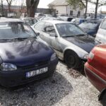 07.04.2022 Kielce. Wraki samochodów przy ulicy Magazynowej / Jarosław Kubalski / Radio Kielce