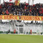 09.04.2022 Kielce. Piłka nożna I Liga. Mecz Korona Kielce - Zagłębie Sosnowiec / Jarosław Kubalski / Radio Kielce