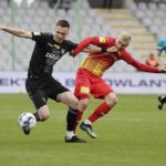 09.04.2022 Kielce. Piłka nożna I Liga. Mecz Korona Kielce - Zagłębie Sosnowiec / Jarosław Kubalski / Radio Kielce