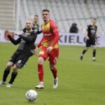 09.04.2022 Kielce. Piłka nożna I Liga. Mecz Korona Kielce - Zagłębie Sosnowiec / Jarosław Kubalski / Radio Kielce